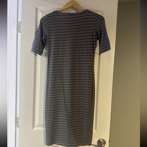 Striped Gray Dress - Picture 2 of 2
